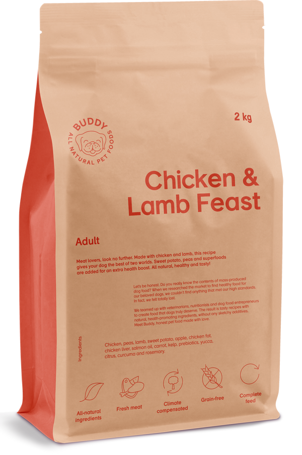 Hundfoder Chicken & Lamb Feast 2kg