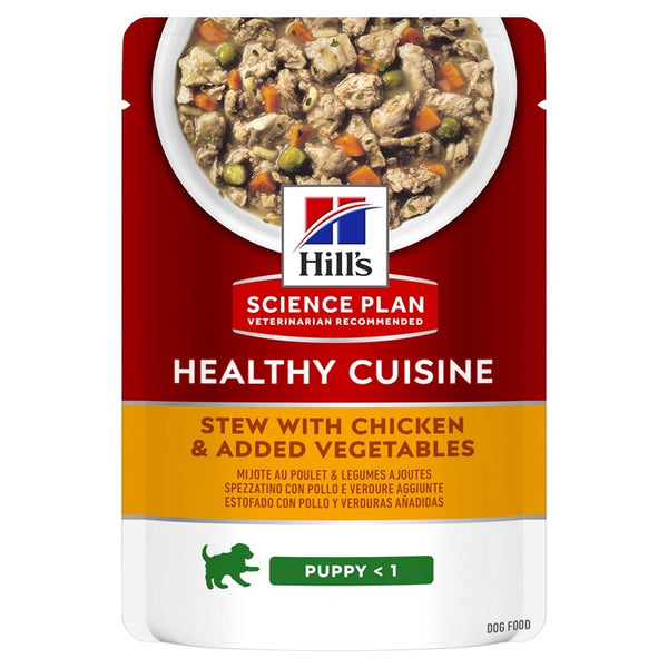 Hundfoder Hills Puppy Healthy Cuisine Medium & LB Chicken & Vegetables 12x90g