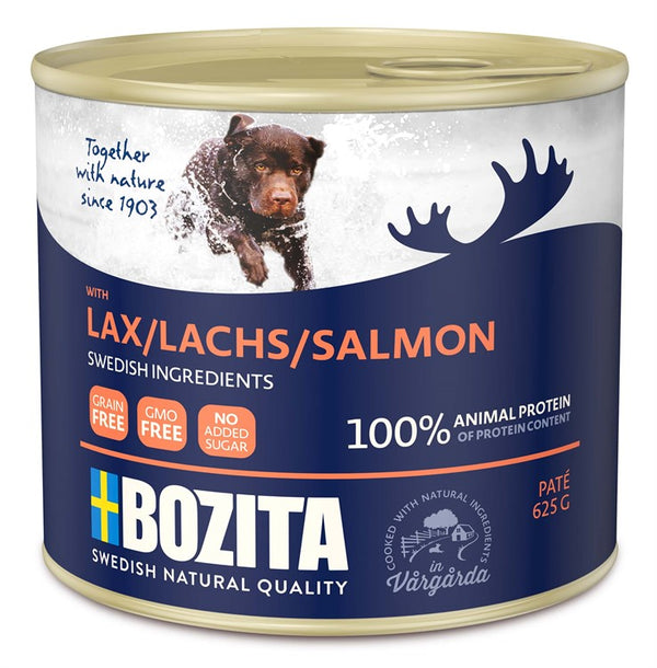 Hundfoder Bozita paté med lax 6-pack